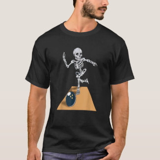 Skeleton Bowling Shirt Bowler Hal T Shirt