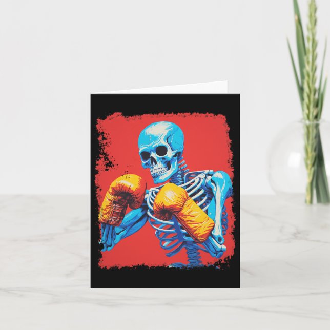 Skeleton Boxing Kort (Framsida)