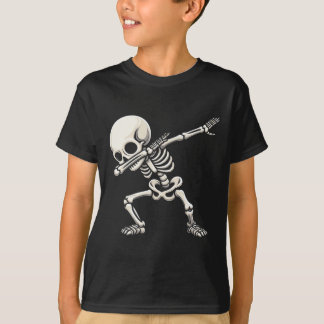 Skeleton Boys Kids Manar Funny Halloween T Shirt