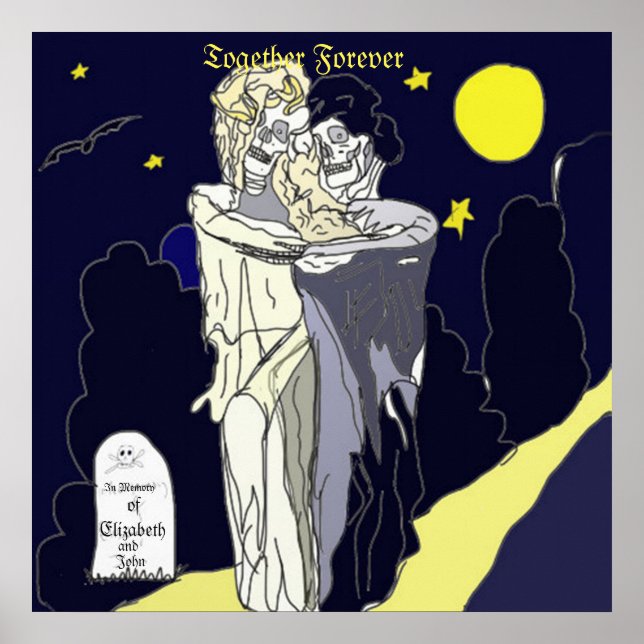 Skeleton Bride and Groom Poster (Framsidan)