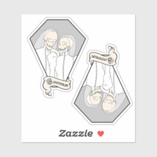Skeleton Brides Klistermärken