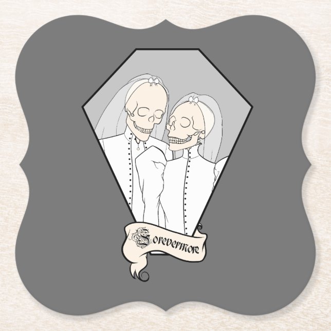 Skeleton Brides Underlägg Papper (Framsida)