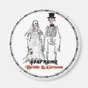 Skeleton Bröllop magnet