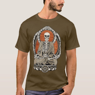 Skeleton Buddha T Shirt