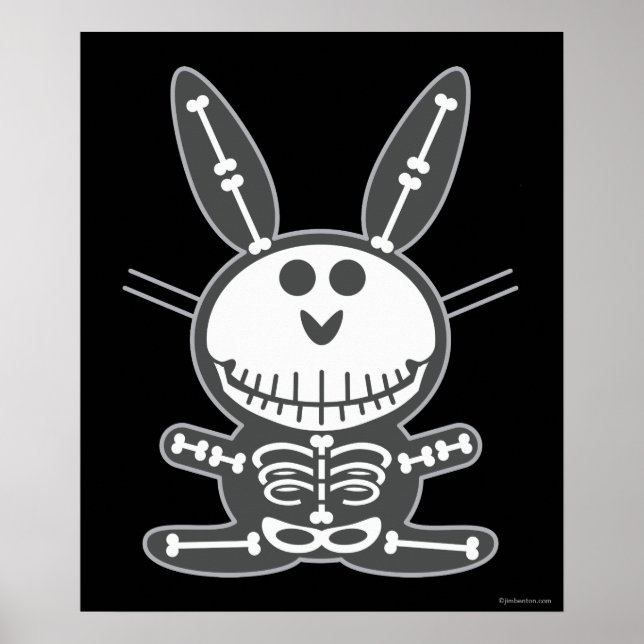 Skeleton Bunny Poster (Framsidan)