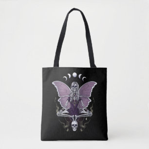 Skeleton Butterfly Goth Tygkasse