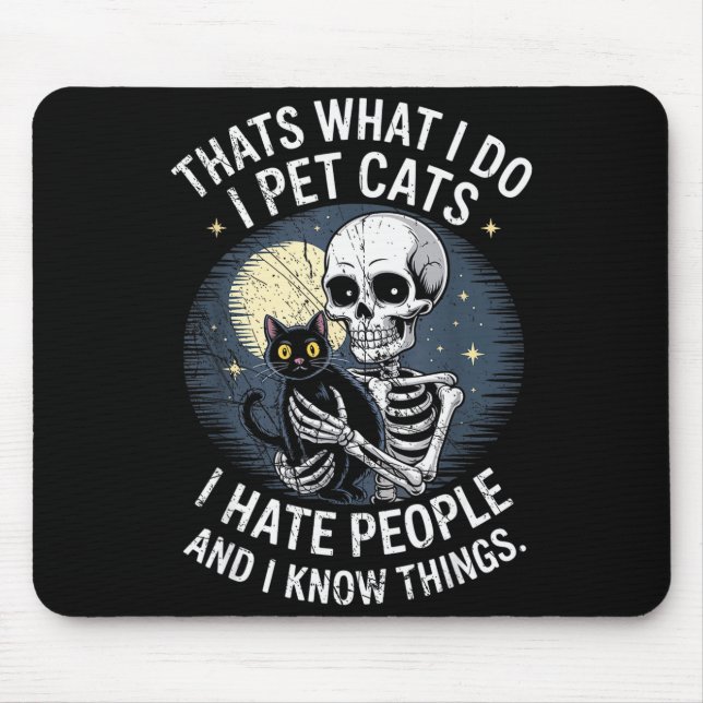 Skeleton Cat Kitten Lover Skull Kitty Pet Owner  Musmatta (Framsidan)