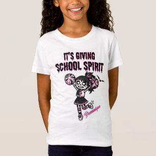 Skeleton Cheermanager Det är Ge School Spirit T Shirt