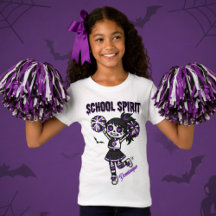 Skeleton Cheermanager Halloween School Spirit