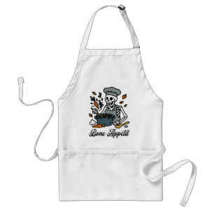 Skeleton Chef Halloween - Funny Fall Baking Gift Förkläde