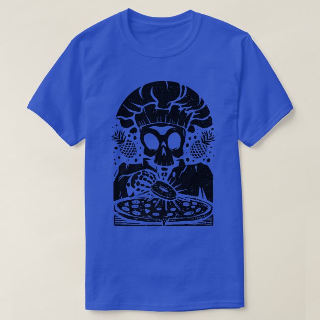 Skeleton Chef Pineapple Pizza Pineapple Pizza Lov T Shirt (Design framsida)