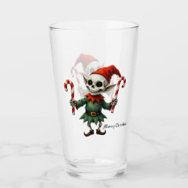 Skeleton Christmas Elf – Creepy Cute Dark Holiday Glaskopp