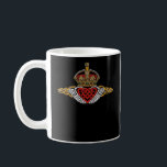 Skeleton Claddagh Färg Kaffemugg<br><div class="desc">Ett skelett Claddagh-format med färg. Romantisk,  gotisk och traditionell.</div>