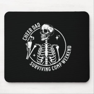 Skeleton Coffee Cheer Pappa Överlevande Comp Helg Musmatta