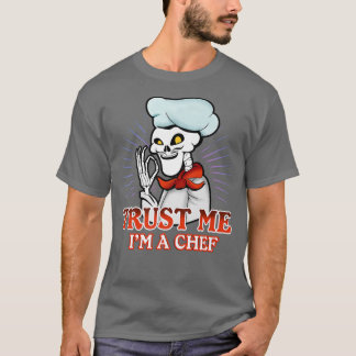 Skeleton Cook Cooking Chef T Shirt