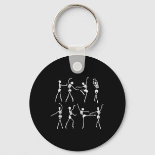 Skeleton Costume Ballerinas Ballet Dance Cute Hall Nyckelring