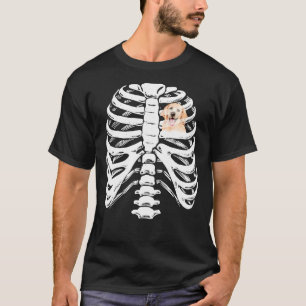 Skeleton Costume Golden Retriever Rib T Shirt