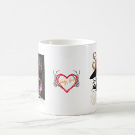 Skeleton Couple Enjoying Coffee Kaffemugg