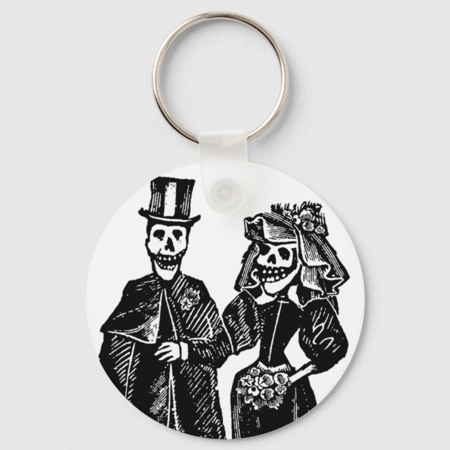 Skeleton Couple - Keychain Nyckelring (Framsida)