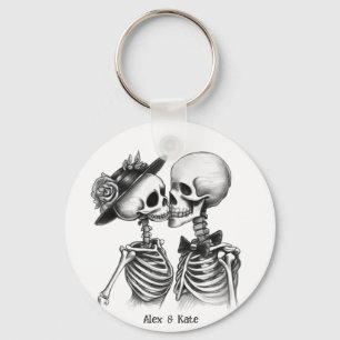 Skeleton Couple Nyckelring