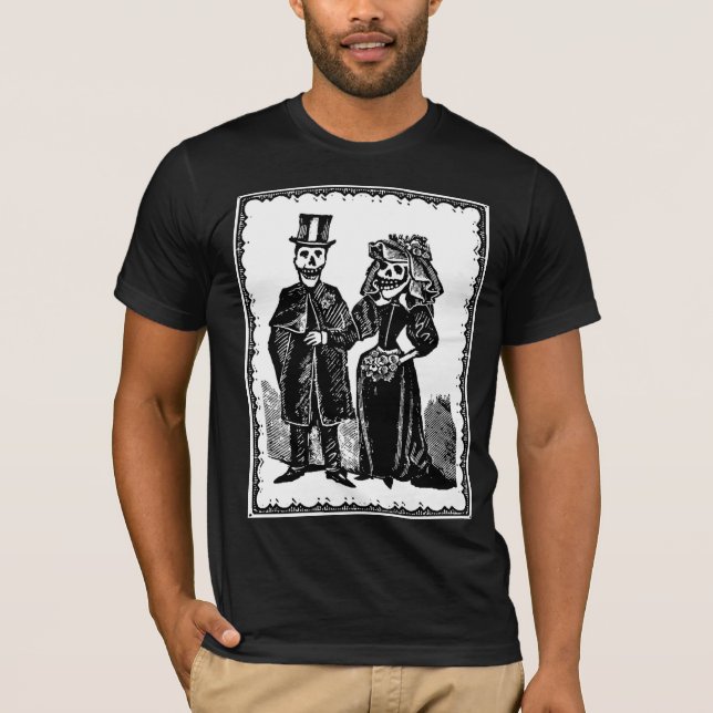 Skeleton Couple - Shirt (Anpassa) T Shirt (Framsida)