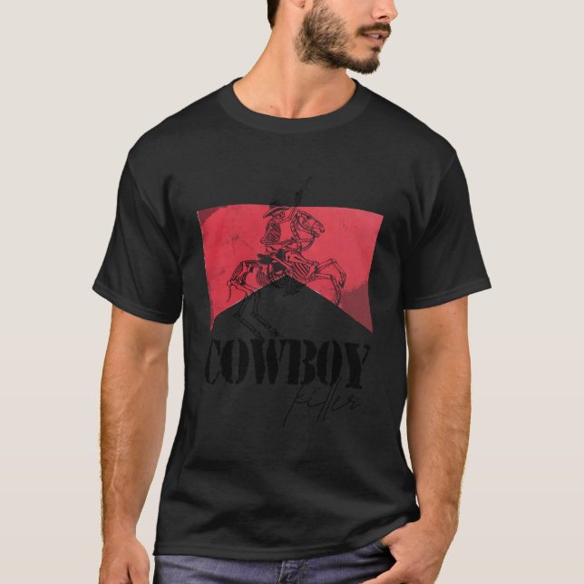 Skeleton Cow Er Howdy Westernare Land Cow T Shirt (Framsida)