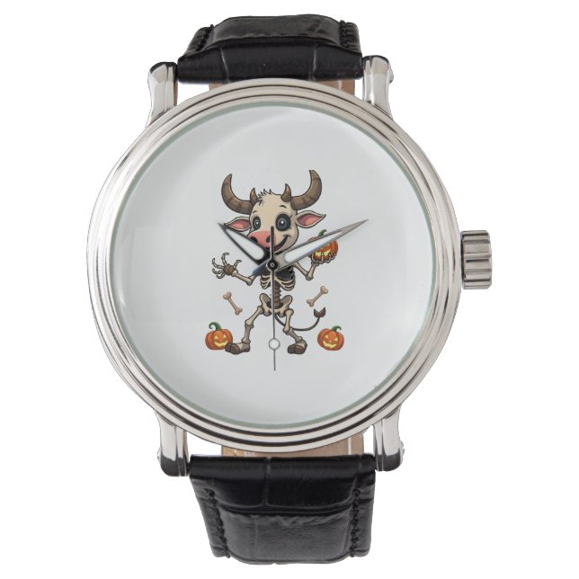 Skeleton Cow Parad Armbandsur (Framsida)