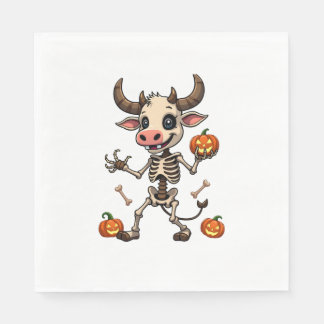 Skeleton Cow Parad Pappersservett