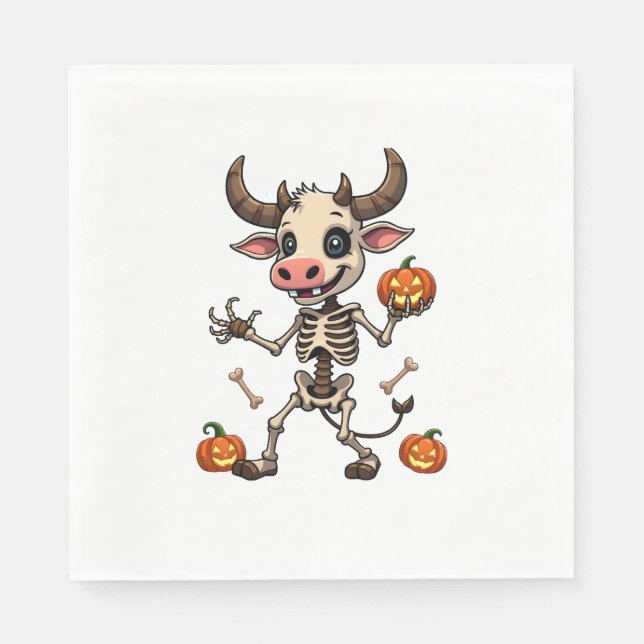 Skeleton Cow Parad Pappersservett (Framsidan)