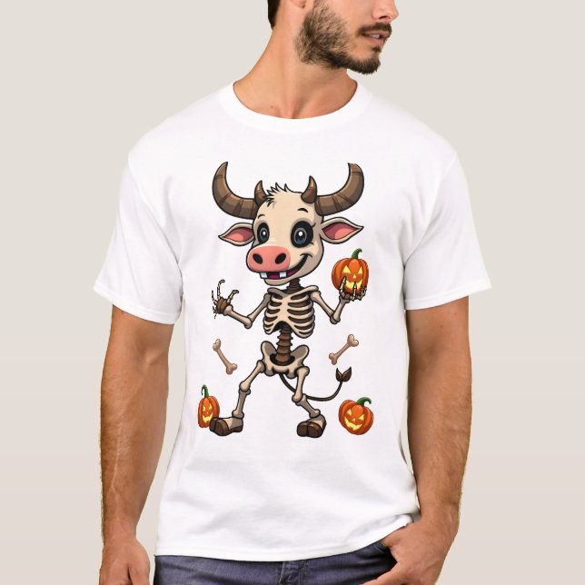 Skeleton Cow Parade T Shirt (Framsida)