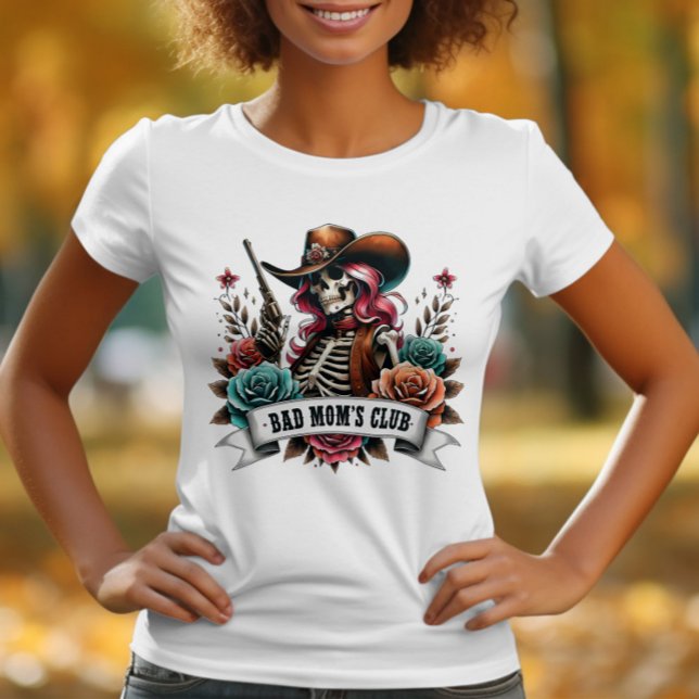 Skeleton Cowboy med Gun T Shirt (Skapare uppladdad)