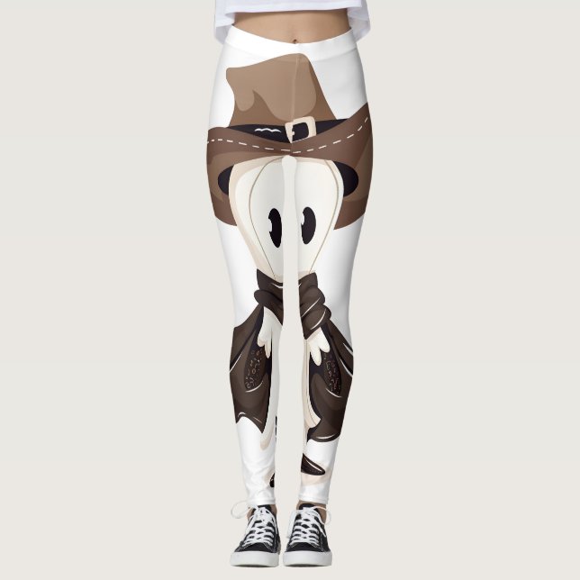 Skeleton Cowboysamling Leggings (Framsida)