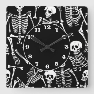Skeleton Crew Fyrkantig Klocka