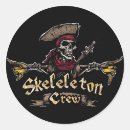 Skeleton Crew Runt Klistermärke