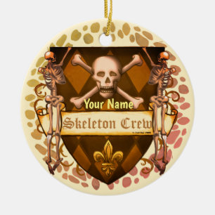 Skeleton Crew Shield Julgransprydnad Keramik