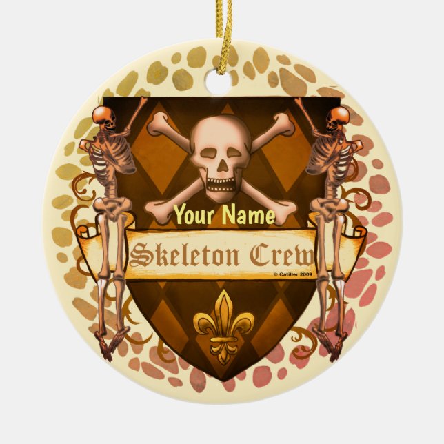 Skeleton Crew Shield Julgransprydnad Keramik (Framsidan)