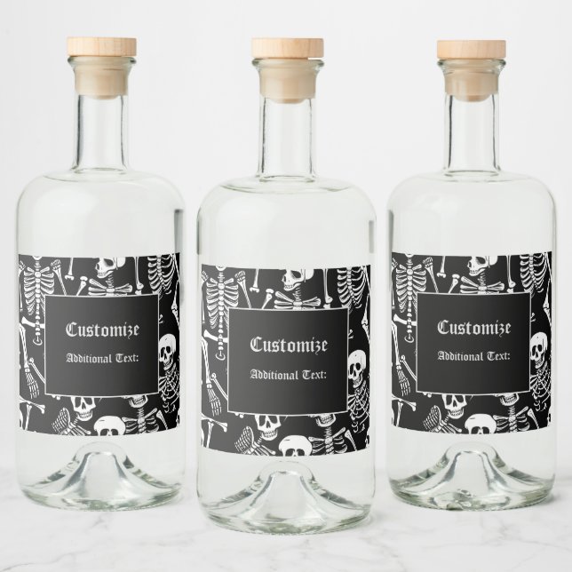 Skeleton Crew Spritflaskor Etikett (Flaskor)