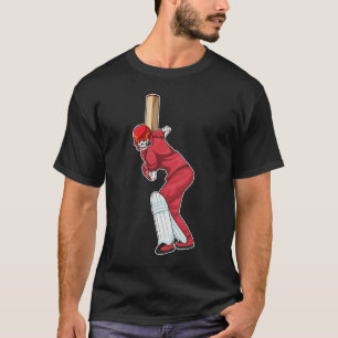 Skeleton Cricket fladdermus T Shirt