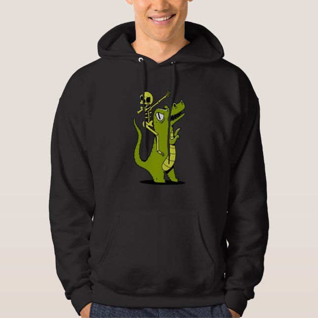 skeleton dab dabbing rex hoodie (Framsida)
