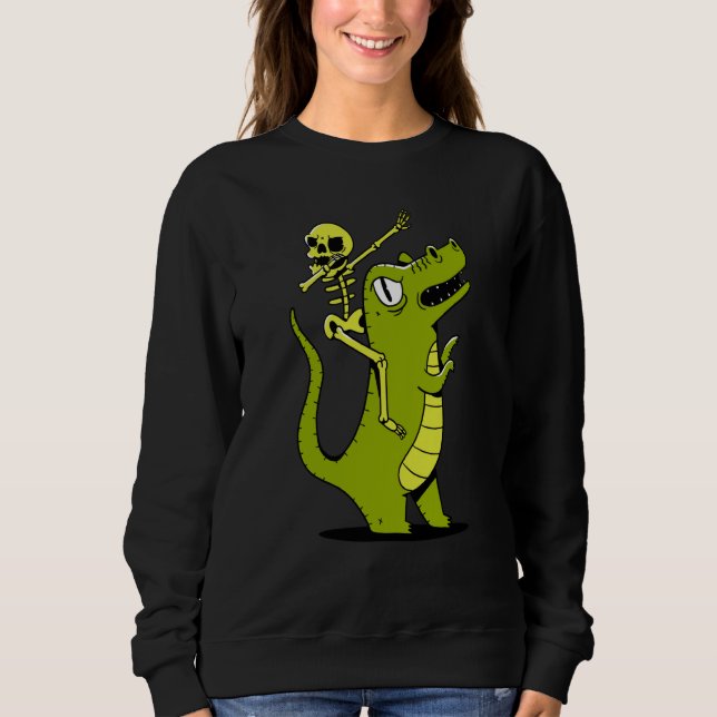 skeleton dab dabbing rex t shirt (Framsida)