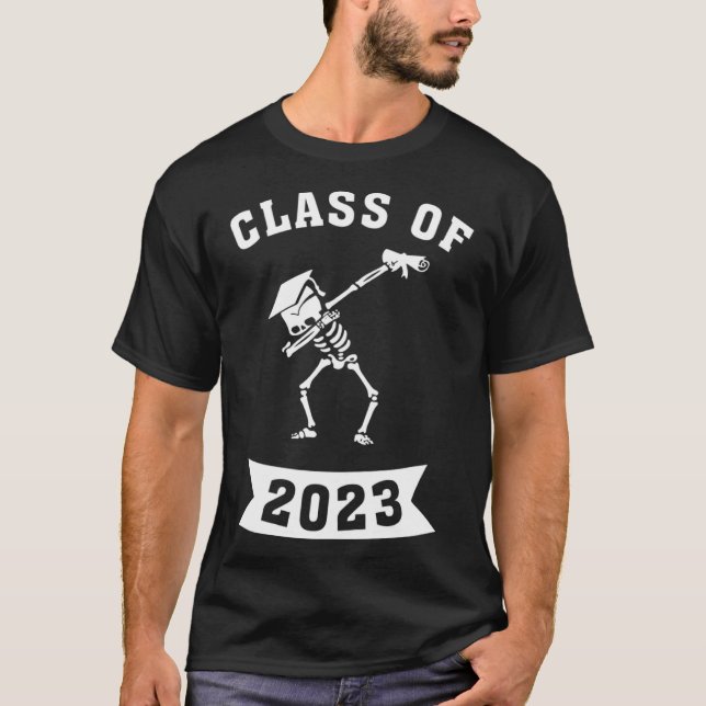 Skeleton Dab School, Dabbing Studenten, klass 2023 T Shirt (Framsida)