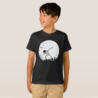 skeleton Dabbing Funny Halloween Dab Dance Tee