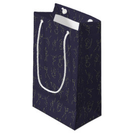 Skeleton Dance Halloween small presentbag - lila