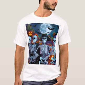 Skeleton Dance-Off Halloween T Shirt