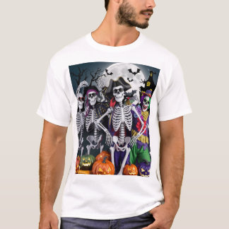 Skeleton Dance-Off Halloween T-Shirt