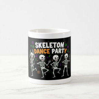 Skeleton Dance Party Halloween Funny Spooky Kaffemugg