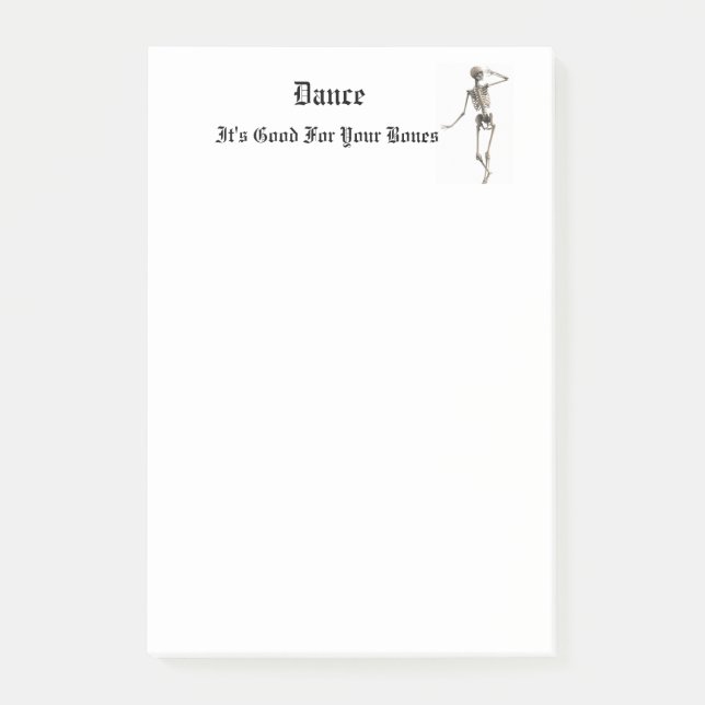 Skeleton Dance Post-it Block (Framsida)