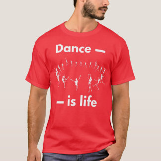 Skeleton Dancing Skeleton Dance är livet Hallowed T Shirt