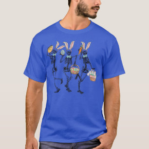 Skeleton dansking med Bunny & Påskägg Cute Bun T Shirt