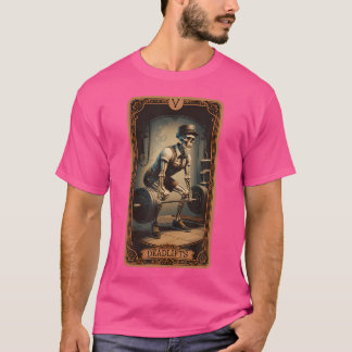 Skeleton-deadliftar PowerLyft viktning med Tarot C T Shirt